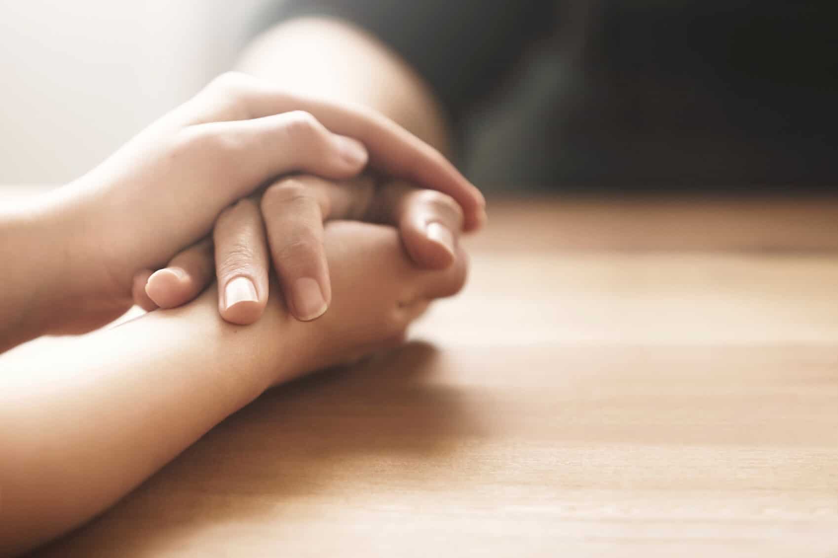 Holding hands