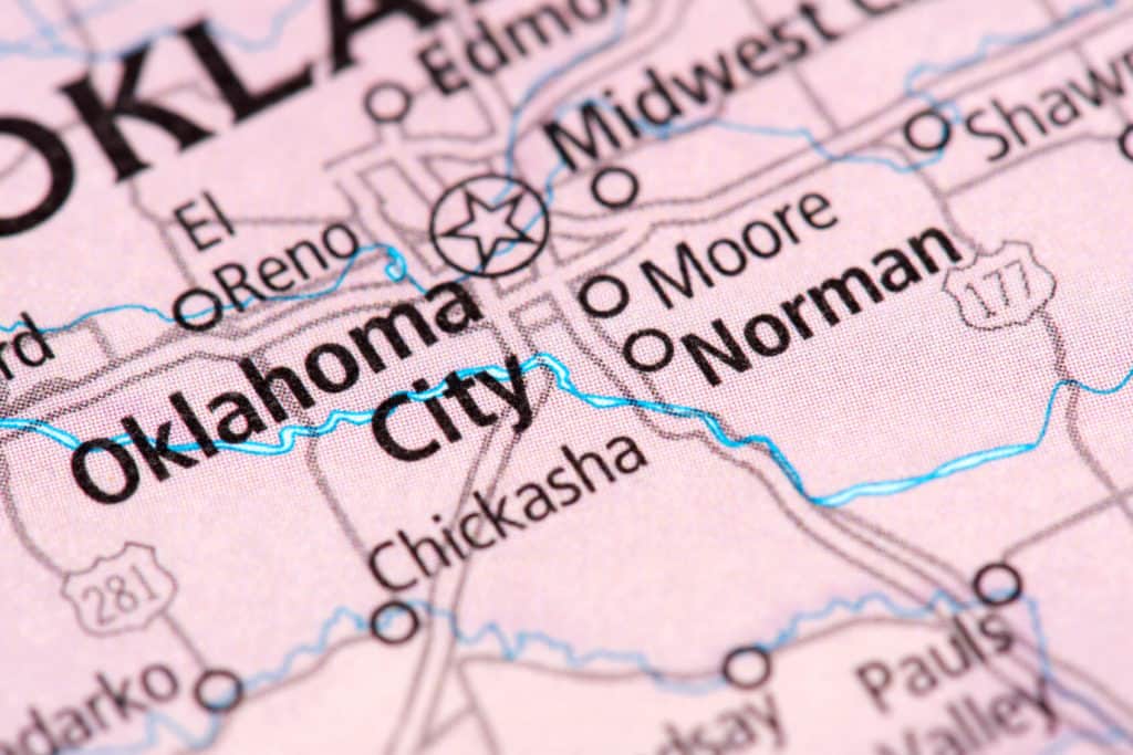 Map of Oklahoma