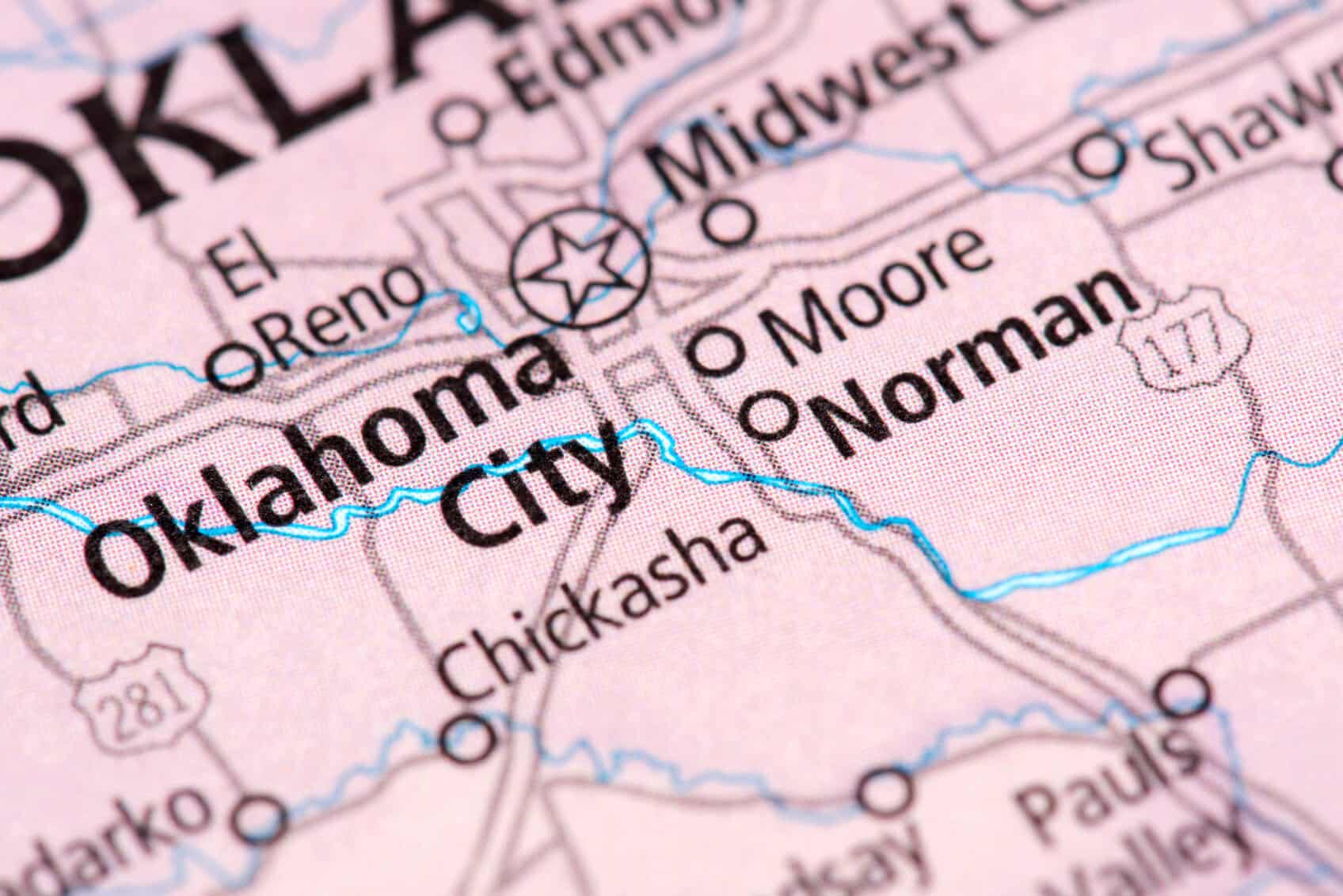 Map of Oklahoma