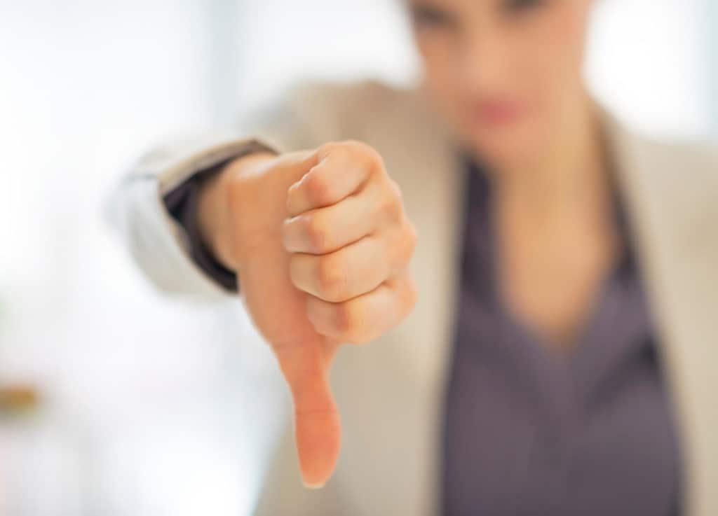 Thumbs down