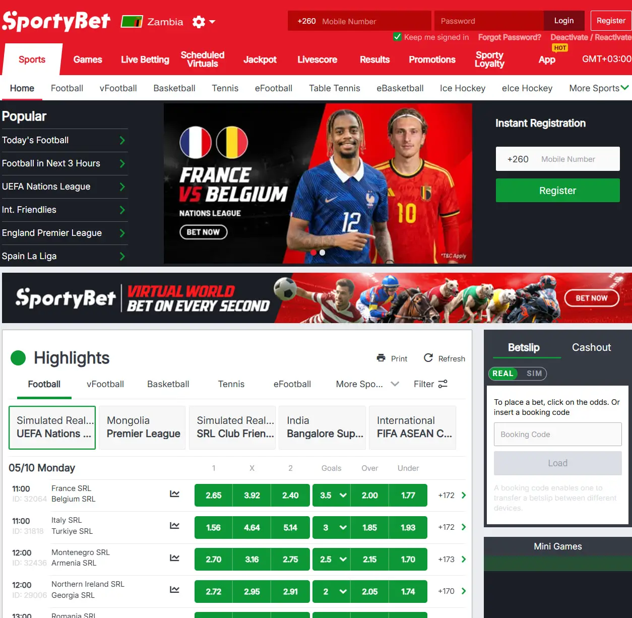 SportyBet Zambia