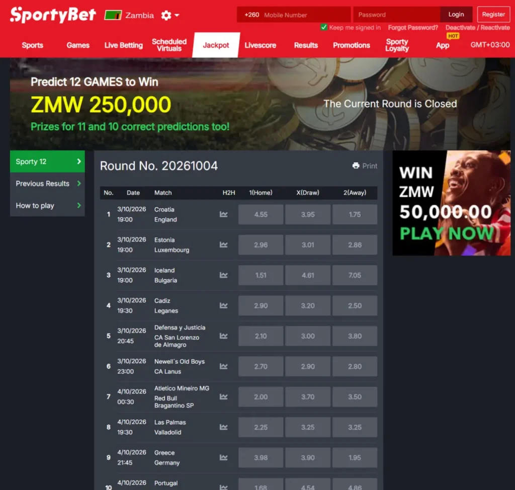 SportyBet zambia